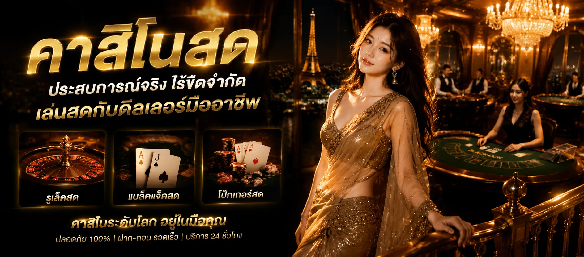 คาสิโนออนไลน์ ORA169 บาคาร่าสดถ่ายทอดจากห้องจริง